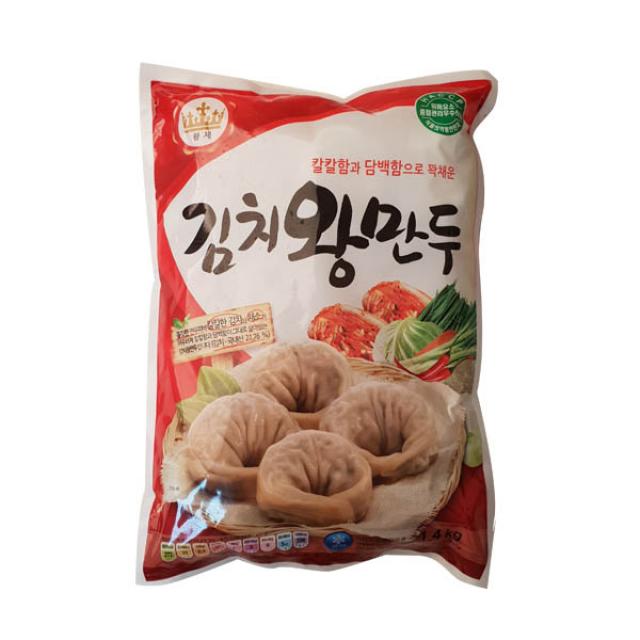 준푸드 [준푸드] 김치왕만두 1.4kg 떡국 만두국, 1팩