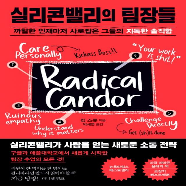실리콘밸리의 팀장들:까칠한 인재마저 사로잡은 그들의 지독한 솔직함 청림출판사