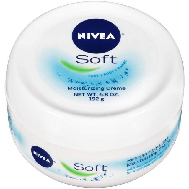 NIVEA 수입 니베아 소프트 모이스춰라이징 크림 Soft Moisturizing Body Face 6.8oz(192g) 2팩, 1개