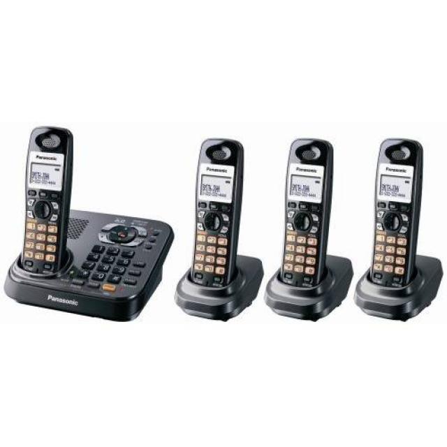 Panasonic KX-TG9344T Dect 6.0 응답 시스템이있는 확장 가능한 디지털 무, 상세내용참조, 상세내용참조