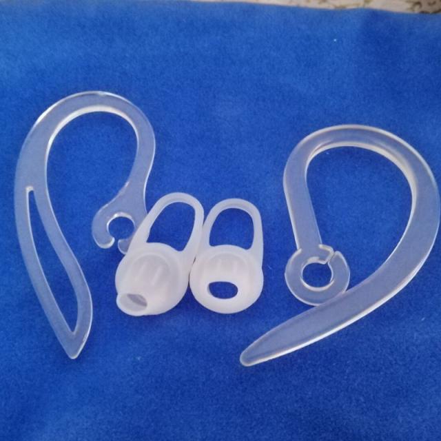 헤드폰액세서리 블루투스 이어폰 후크식 고리구멍 후크귀걸이 귓불 통용버전 샤오미 떨어짐방지 부속품 소프트실리콘 버클, 기본, T09-흰 쥐 다람쥐 각각 1개+귀마개+케이스