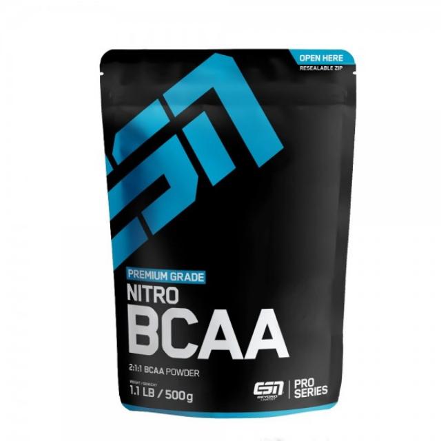 ESN BCAA 니트로 파우더 콜라-500g-38 회 제공량 ​​: 2 : 1의 생체 동일성 비율의 L- 루신 L- 발린 L- 이소류신 (분, 단일상품, 단일상품