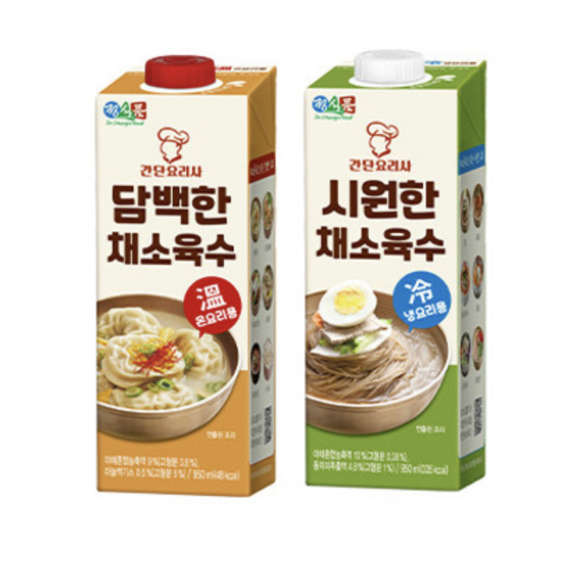 정식품 간단요리사 담백한 시원한 채소육수 950ml