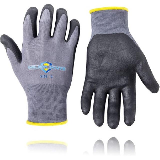 Golden Scute 3 Pair Micro-Foamed Ultra-Thin Nitrile Coated Work Glove Touchscreen Technology Saf, 상세 설명 참조0, 한 가지 색