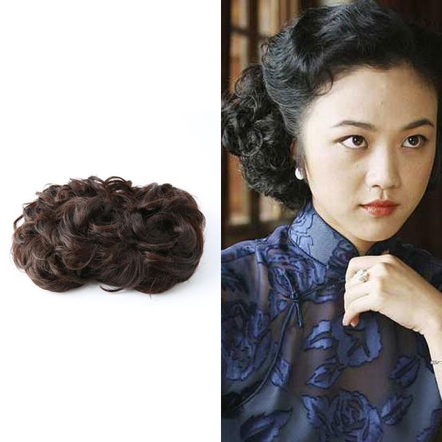 한국자유민국 청대 말엽 롱 웨이브 민국 스타일링 윗사람 바다 클래식 치파오 손 밀다, 1, 뒤 구 가랜드 씰브라운