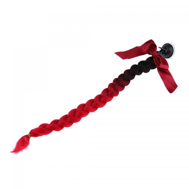 Royalways 1pc 60cm / 23.6 ''기관 자전차를위한 헬멧 머리 끈 자전거 헬멧 떠꺼머리 포니 테일, 3
