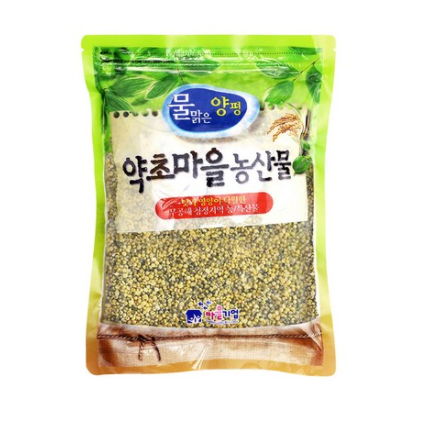 증안리약초마을 무공해 청정지역 깐녹두 2021년산 햇곡, 2개, 600g