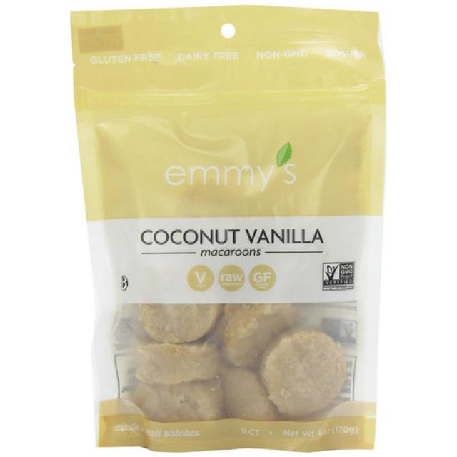 Emmys Organics Coconut Cookies Vanilla Bean 6 oz (Pack of 4), 상세 설명 참조0