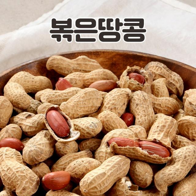 국산 햇 땅콩 볶음 볶은땅콩 피땅콩 생땅콩, 01. 볶은 알땅콩 500g (국내산)