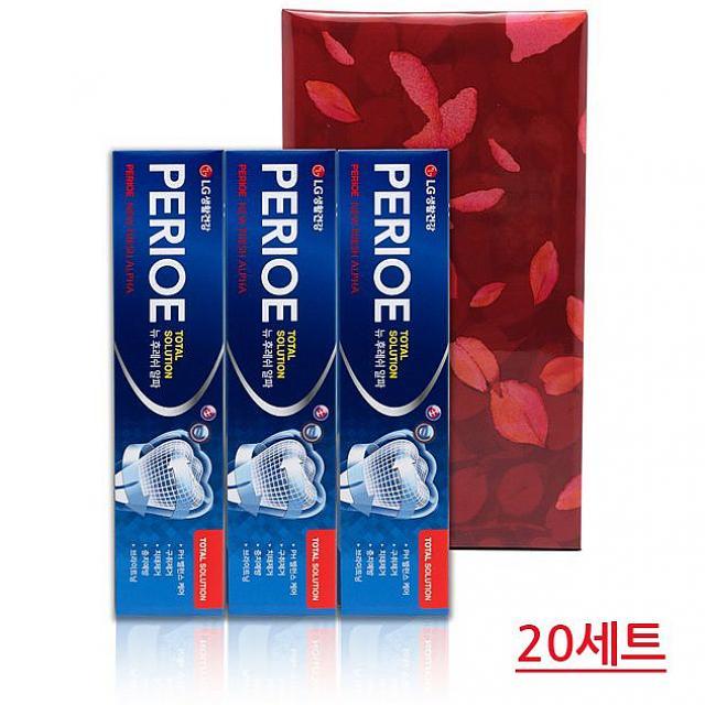 에스윈드컴퍼니 페리오 뉴후레쉬 알파 치약 170g 3개 20세트 1Box, 1