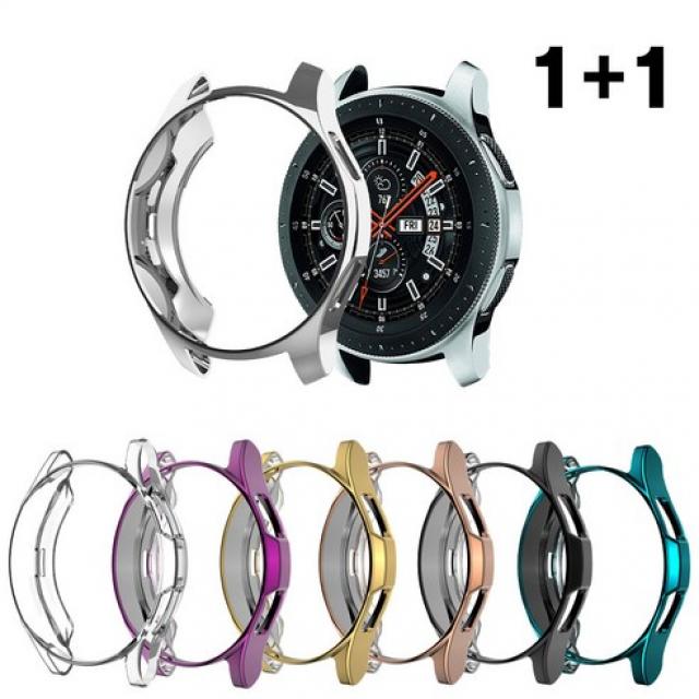 올인템 삼성 갤럭시 워치4 클래식 TPU 범퍼 케이스 42mm 46mm, 실버