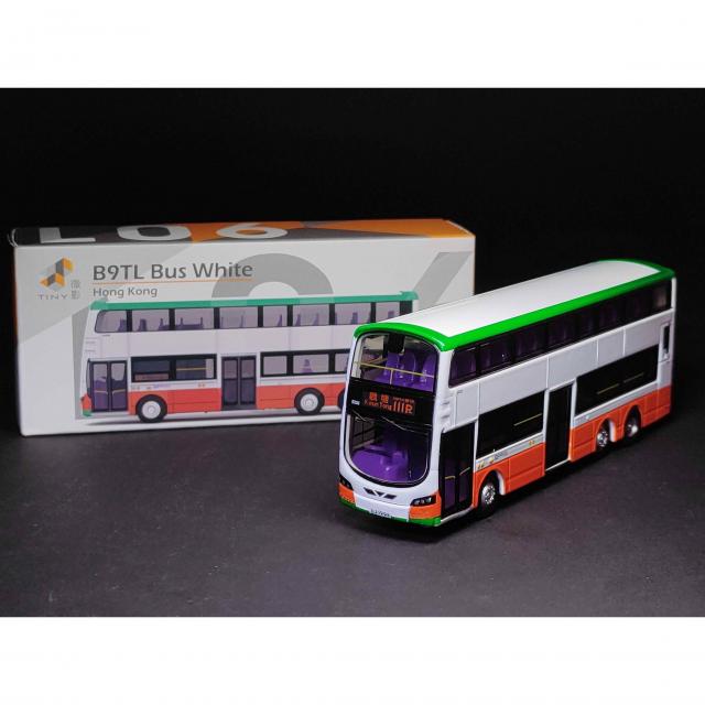 Tiny 1/110 L06 B9TL Bus White 소방차 자동차 모형 합금 모형 한정판 수집하다