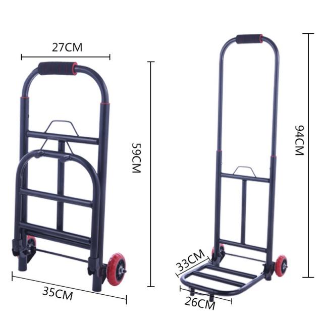 접이식핸드카 아저씨 짐싣는손수레 손수레 접이식 빅사이즈 자동차 가능핸드 수레끌기 여햄짐 선원 가정용 라라, T01-25원형 스몰사이즈 플라워휠+1개 결박, 기본