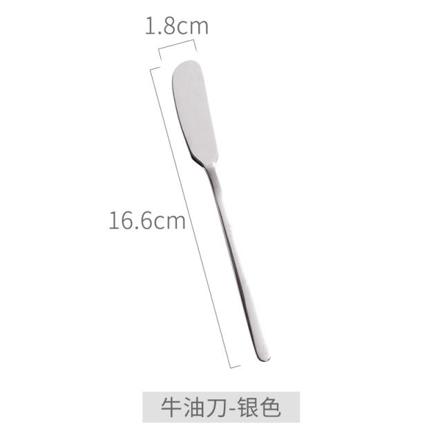 DIPYLON 일본풍 플레이트접시 버터밀크버터 커터, 쇠기름칼(실버)