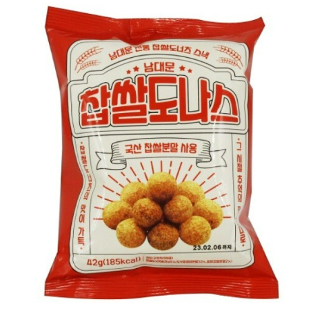 남대문 찹쌀도나스, 42g, 3개