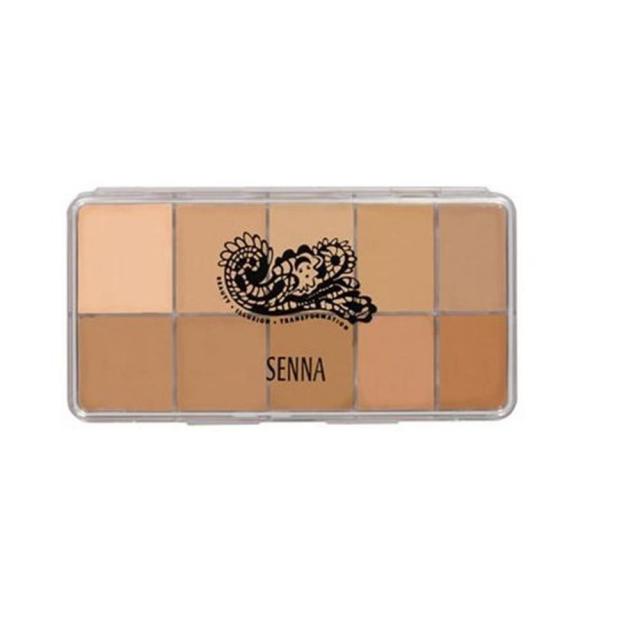 세나 화장품 슬립커버 팔레트 파운데이션 미디엄 다크 2.7 온스 Senna Cosmetics Slipcover Palette Foundation MediumDark Ounce, 단일상품, 단일상품