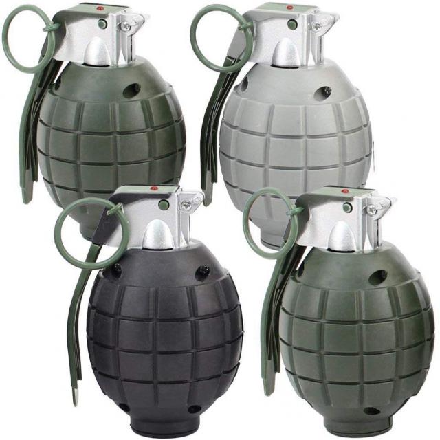 Lot of 4 Kids Toy B/o Grenades for Pretend Play 척 장난감 놀이를위한 4 명의 아이들 장난감 B / o 수류탄의 제비, 1