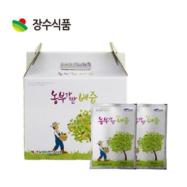 100% NFC 과채주스 맑은배즙 120ml x 50포 / 착한 사회적기업 (주)장수식품, 1박스