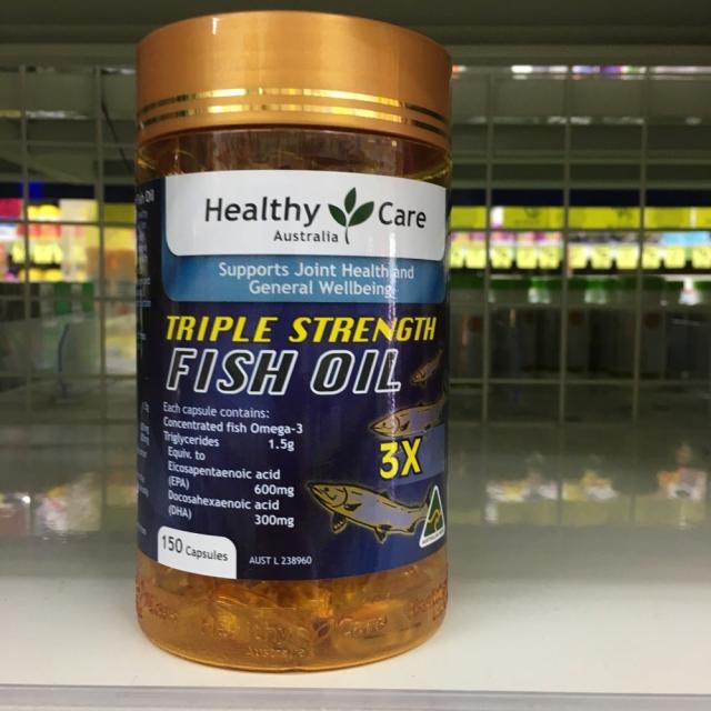 헬씨케어 Healthy Care Triple Strength Fish Oil 헬시케어 3배함량 피쉬오일 150캡슐x2팩, 2팩