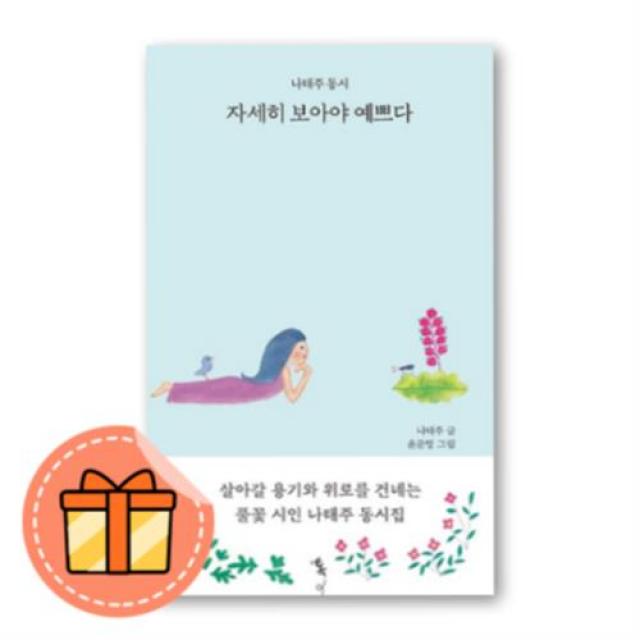 [나태주시집] 자세히 보아야 예쁘다 - 당일발송+사은품증정