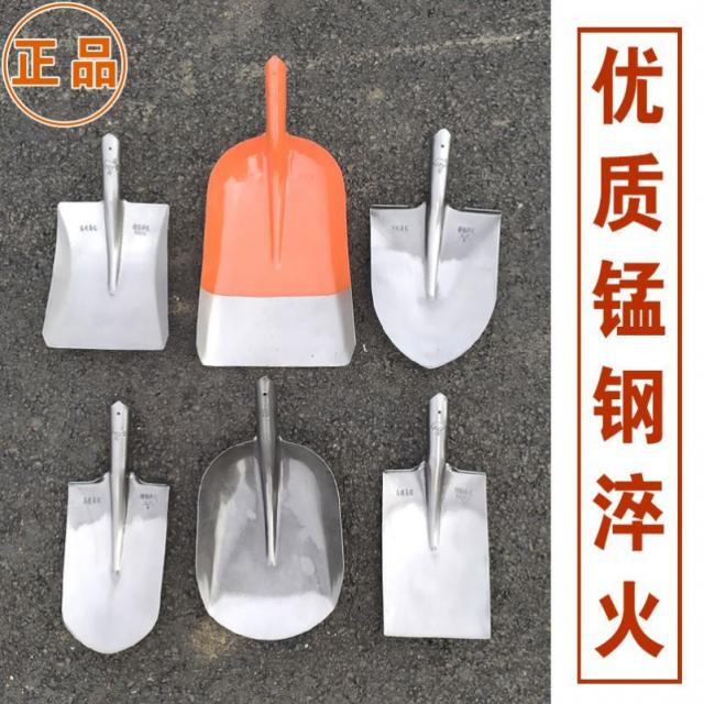 완이무역 중국원 머리가 금석 같다 흙을 철제삽 나무를 심다 정원 도구 농용 철삽 삽짝 상고머리 롱, L20 -와이드 흙삽 （광택제거 타입