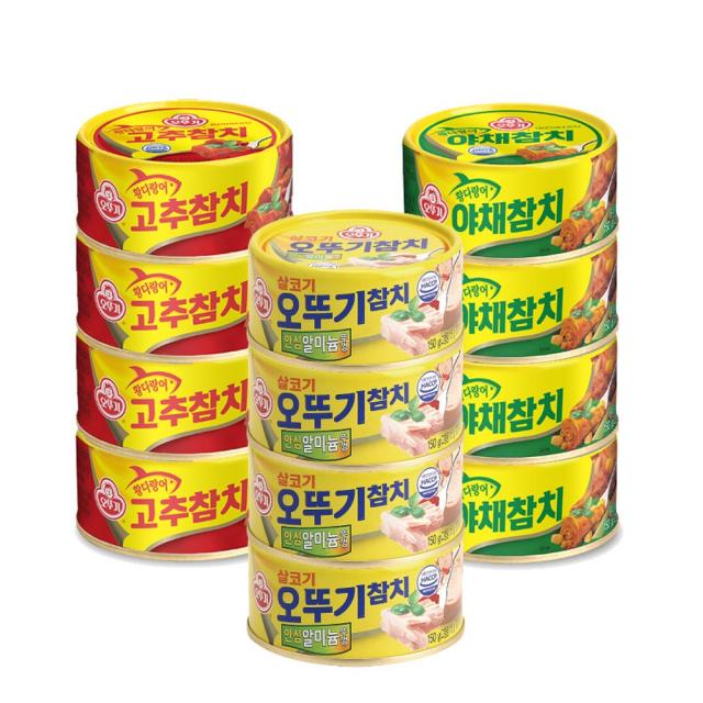 (오뚜기) 오뚜기참치 150g x 24개 야채 고추 통조림, (오뚜기) 오뚜기고추참치 150g x 24개