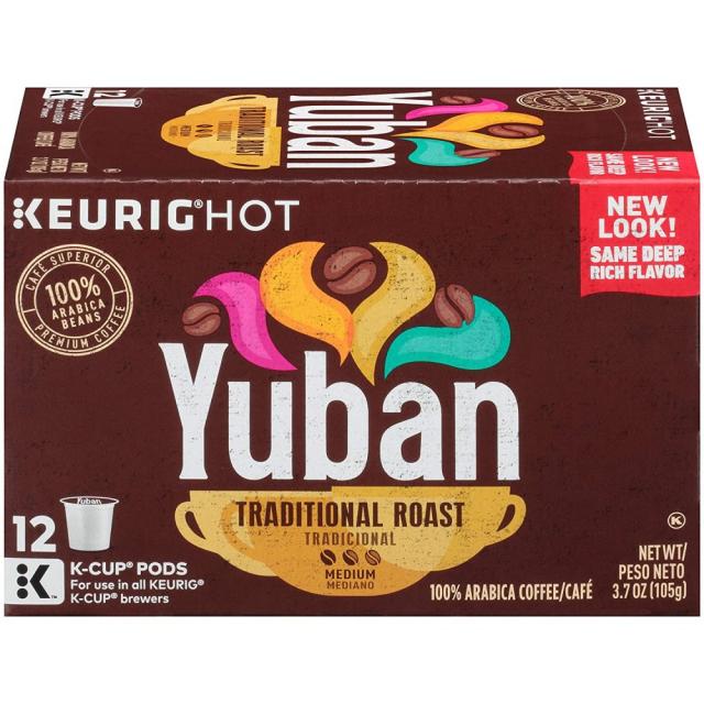 Yuban Traditional roast 유반 트래디셔널 로스트 큐리그 캡슐 12개입 6팩, 단일상품