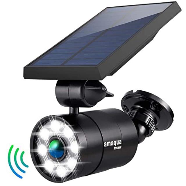 NMT 솔라 라이트 야외 모션 센서 1400- 루멘 9W (110W 상당) 알루미늄 자동 켜짐 꺼짐 및 안뜰 정원 진입로 3 년 100 % - P018507L2XLFWQ7, 기본