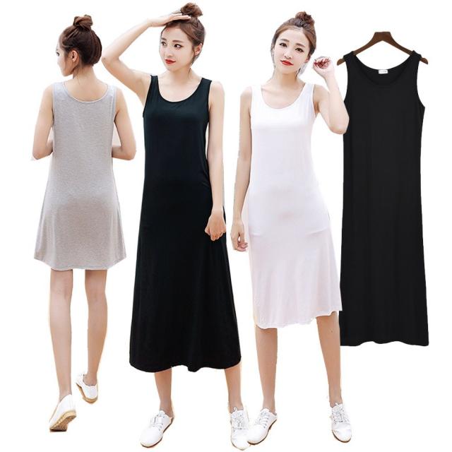 이너퀸 M~xl 숏 미들 롱 소프트 나시원피스