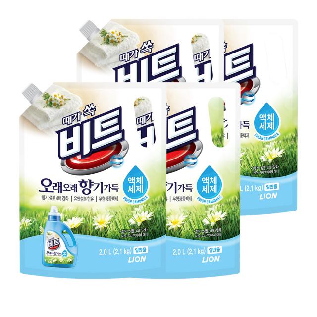 비트 오래향기 일반용 리필 액상세제, 4개, 2L