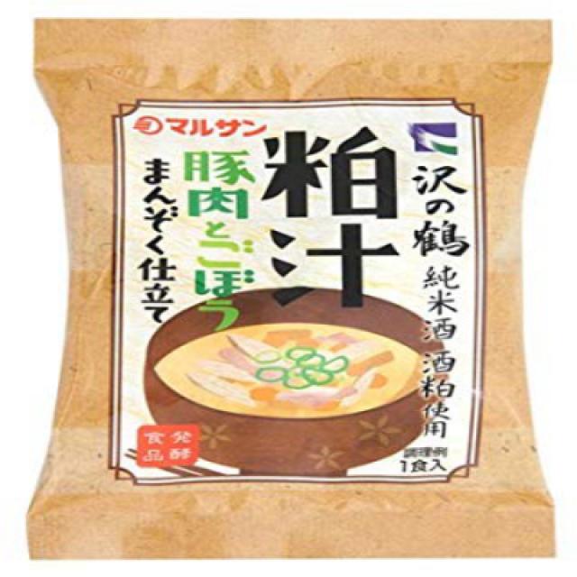 マルサン 粕汁豚肉とごぼうまんぞく仕立て 1食×10個 마루 산 粕汁 돼지 고기와 우엉 속편 원단 1 식 × 10 개, 1