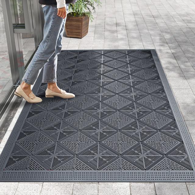 쇼핑몰 도어 야외 입국 집 카펫 가정용 미끄럼 방지 매트 인 - 상업용 스티칭 매트, {