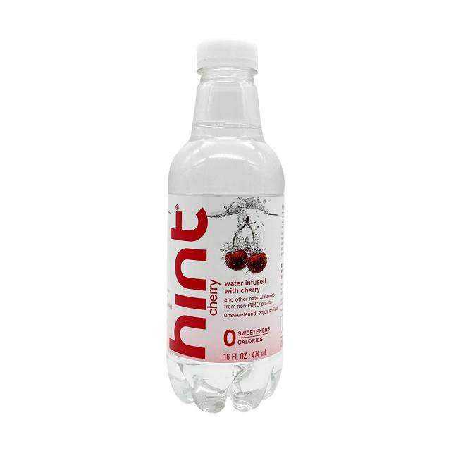 Hint Water Water Unsweetened Cherry Infused 16 Fl Oz Hint Water 물 무가당 체리 주입 473.2ml, 1