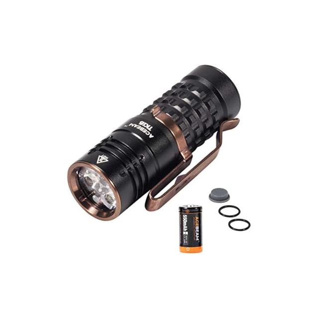 TK16 AL Ultra Compact EDC High 1800 Lumen Flashlight 3 LEDs 버전과 Torch 3xCREE XPG3 High 1800 루멘을 사용하기 쉬운 충전식 IMR16340 배터리를 이용한 전술적 테일스위치, 상세페이지 참조