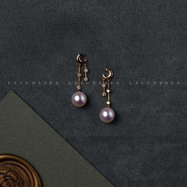 어반30 진주 귀걸이 달은 해월사18k 골드 다이아몬드 귀걸이극광진주귀