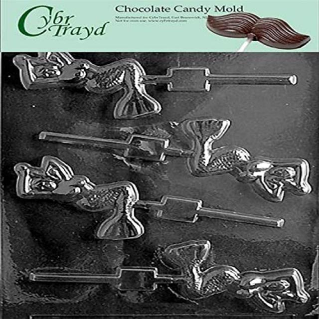 Cybrtrayd가 독점적으로 소유 한 Cybrtrayd N027 Mermaid Chocolate Candy Mold. All rights reserved. 초콜릿 성형 지침, 본상품