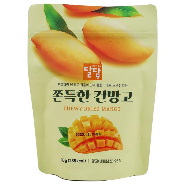 달담 쫀득한 건망고 80g x 7팩, 7팩, 80g