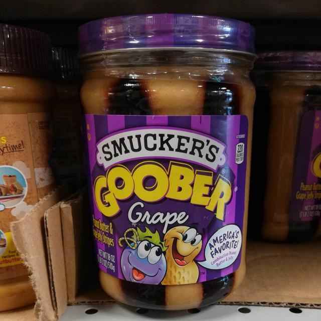 Smucker's 스머커즈 Goober Grape Americas favorite Spread 우버 그레이프 아메리카 스프레드 X 4팩, 1세트