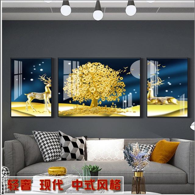 거실벽화 세폭 제단화다 인테리어 그림 뮤럴 틀이 잡히다 소파 상시 작동 좋은 뜻 사불은 나무를 번다 현대 2060594805, 상시 작동 번호 20