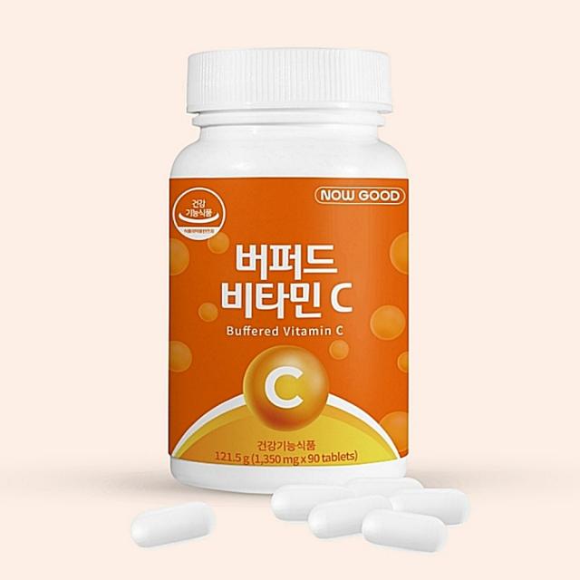 미국산 버퍼드 중성 비타민 C 1000mg x 90정 (3개월분) 속이편한 비타민씨 건강기능 항산화영양제, 03.버퍼드비타민C 90정 x 3통