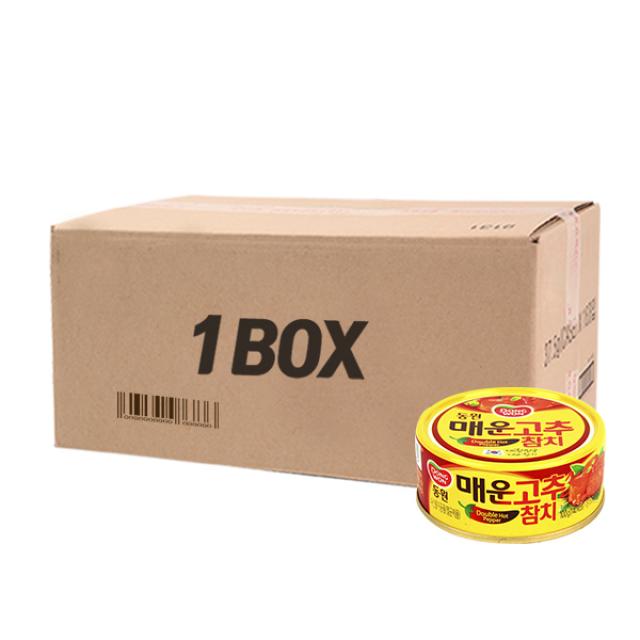 매운 고추참치 100g 60입 동원참치 캔, 단일상품