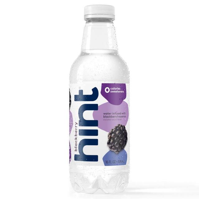 Hint Premium Blackberry Essence Water Bottles 16 Fluid Ounce 힌트 프리미엄 블랙 베리 에센스 물병 473.2ml, 1