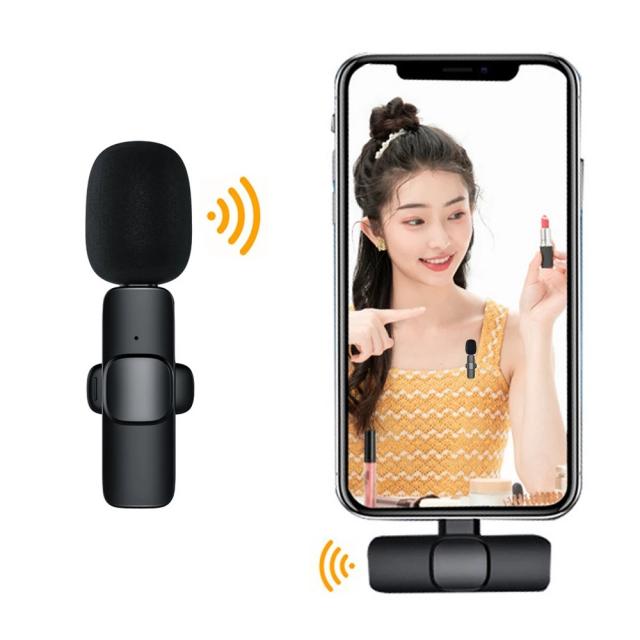 ZENEE 휴대전화 생방송 무선 마이크 2.4ghz 장거리 무선 마이크 INS TIKTOR 인터넷 생방송블루투스 마이크, Type-c 인터페이스