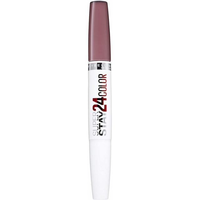 Maybelline Superstay 24H 립스틱 No. 310 Bois de Mauve 최대 24시간 홀드를 갖춘 컬러 집약적이고 유창한 립스틱 특허받은, 1, 단일옵션