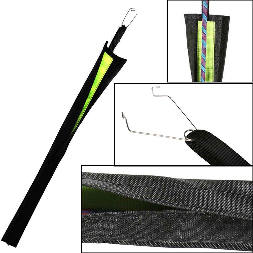 암벽 등반 밧줄 보호대 커버 슬리브 외장 arborist abseiling 마모 저항 강화 수비수, 단일