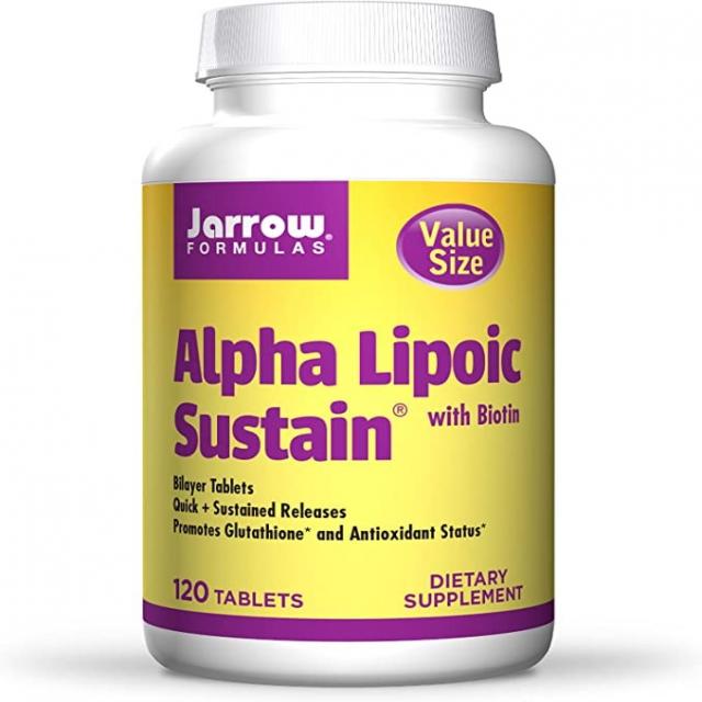 Jarrow Formulas Alpha Lipoic Sustain 300 mg - 120 정제 - 보편적인 항산화제 ＋ 비오틴 - 포도당 대사 에너지 생산 지원 - 방출 A