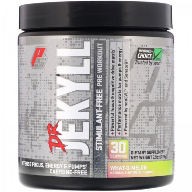 프로섭스 ProSupps Dr Jekyll 각성제 무함유 운동 전 보충제 왓어 멜론 225g(7.9oz), 단일상품, 단일상품