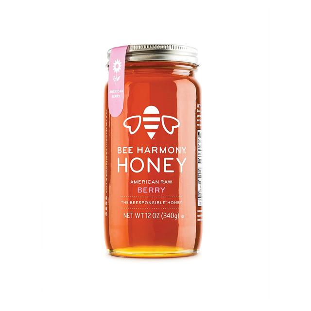 비하모니 Bee Harmony American Raw Berry Blossom Honey 아메리칸 러 베리 블라섬 허니 12oz 340g 340g 1팩