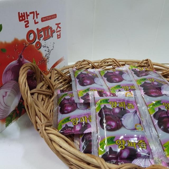 중리농원 빨간양파즙 50팩 + 맛보기 사은품 50팩 100ml 1박스