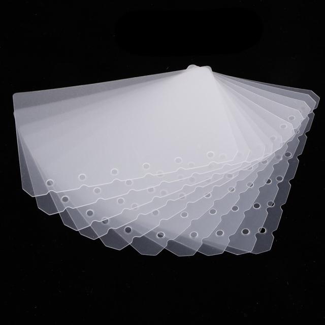 JC 10pcs 탭형 용지 계획자 노트북 분할기 색인 페이지 127x87x70mm a7